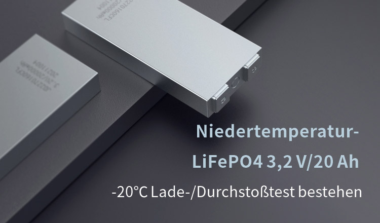 Niedertemperatur-LiFePO4 3,2 V 20 Ah